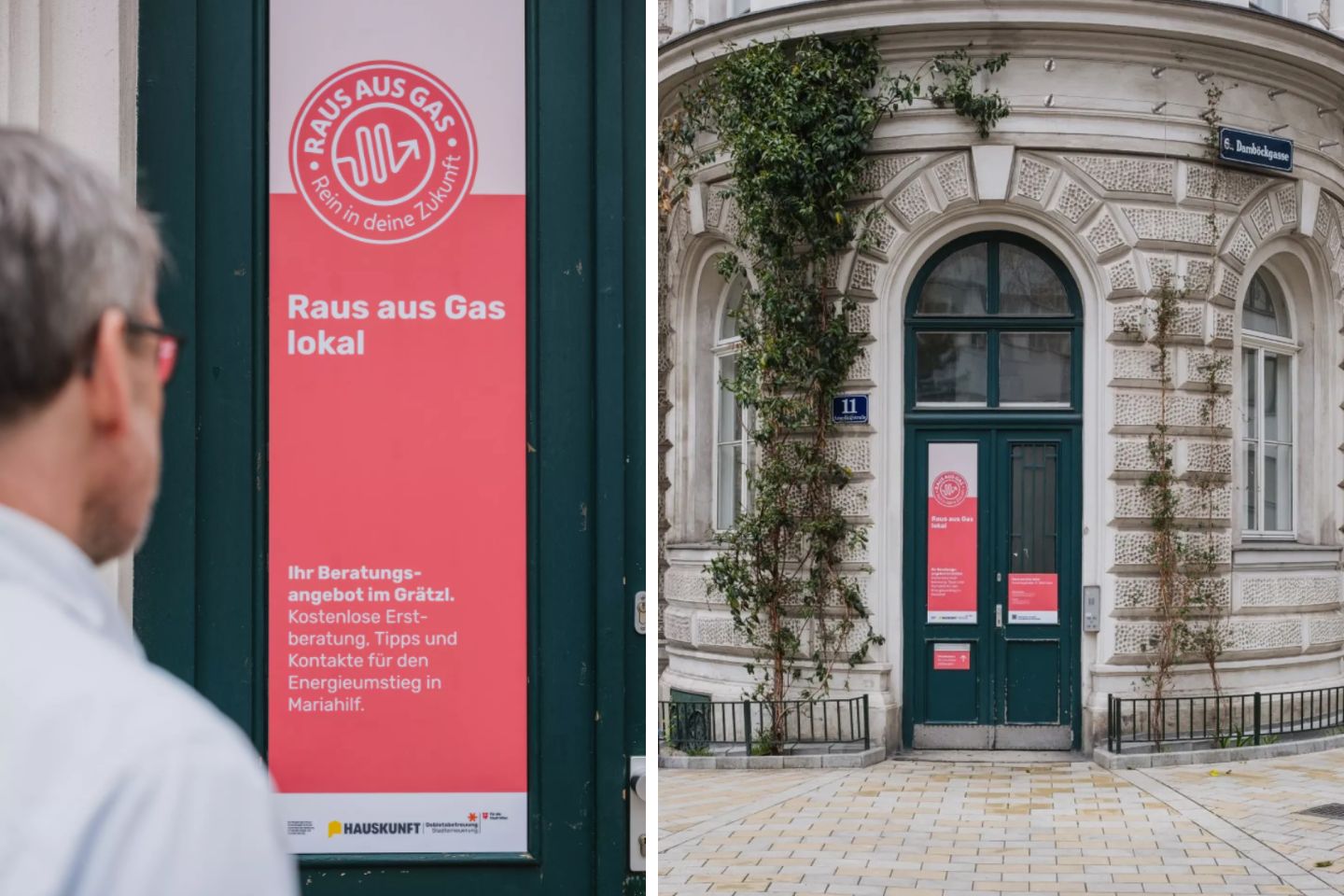 Ansicht des Lokals in der Amerlingstraße